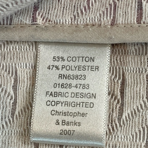 Christopher & Banks Floral/Leaf Pattern Mandarin Collar Blazer Size Large - Picture 11 of 13